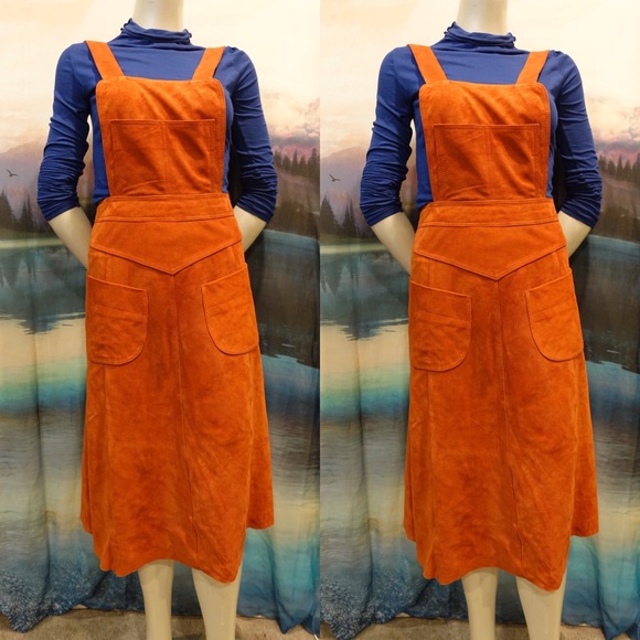 Free People Suede Apron Dress - Picture 5 of 8